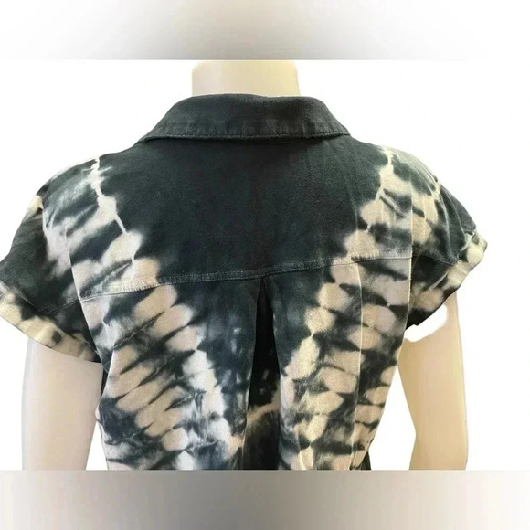 Rock &  Republic Tie Dye Polo Mini Dress Tunic Size Large - Picture 4 of 10